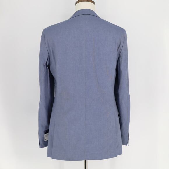 Tommy Hilfiger Men's Blue Cotton Chambray TH Flex Modern Suit Jacket Size 38L - Picture 5 of 8